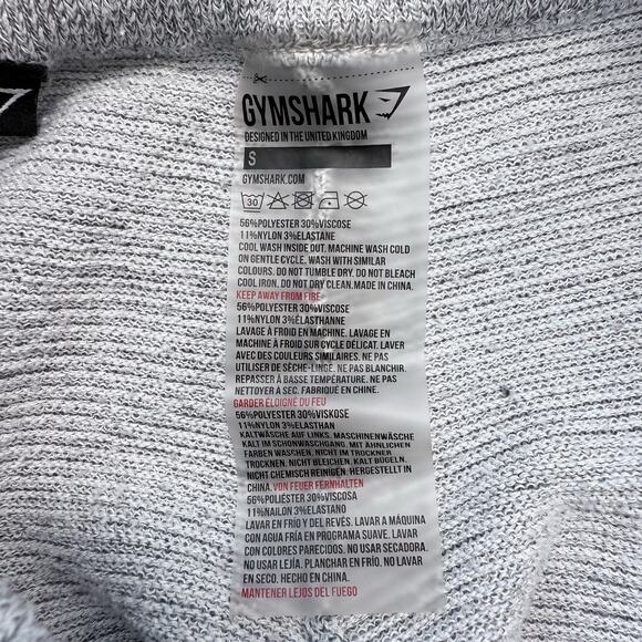 Gymshark Time‎ Out Knit Jogger Pants Womens Size S Marled Gray Stretch High Rise - Picture 9 of 9